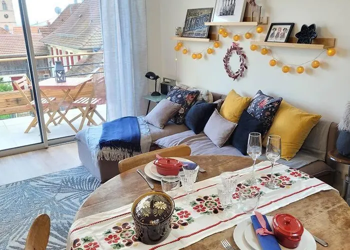 Apartmán Au Coeur Du Village Avec Terrasse Wattwiller
